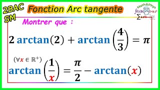 Arctan  Fonction Réciproque de Tangente  Limites et continuité  2 bac SM Exercice 5 [upl. by Kathrine]