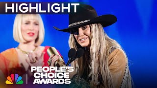 Lainey Wilson Wins the Peoples Female Country Artist  Peoples Choice Awards 2024  NBC [upl. by Ryon]