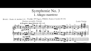 Louis Vierne  Organ Symphony No 3 in Fsharp Minor  Score [upl. by Levania306]