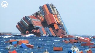 Losing More than 1800 Containers The Most Epic Large Container Ship Disaster Costs  Billions [upl. by Mot694]