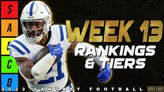 Top 36 Running Back Rankings  Week 13 Fantasy Football [upl. by Aihtenyc]