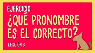 3 Ejercicio de pronombres y verbos en inglés para principiantes [upl. by Cecilia198]