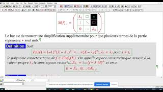 Trigonalisation des matrices en blocs MESSSIRDI BACHIR [upl. by Aziar]