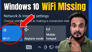 FIX WiFi Not Showing in Windows 10 2024 NEW  Fix Missing WiFi [upl. by Enimrac]