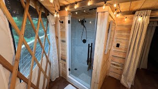 Newly Remodeled Yurt Shower  DIY [upl. by Boulanger]