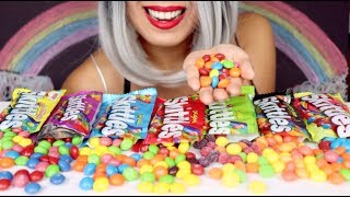 ASMR Eating Candy  Skittles  Sorting for Relaxation No Talking [upl. by Ullman819]