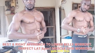 A perfect approach to Lower belly and Lat muscles gym workouts [upl. by Ayim]