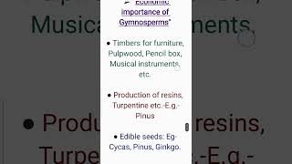 What are the Economic importance of Gymnosperms Class 11 Biology Chapter 3 [upl. by Alieka1]