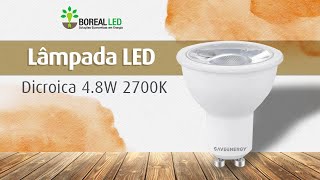 Lâmpada LED Dicroica 48W 2700K Ângulo 24º GU10 Bivolt Save Energy [upl. by Chariot658]