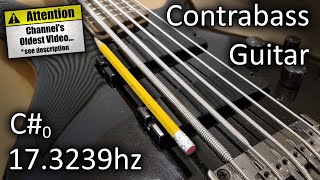 Contrabass Guitar Build Scale And Tone Test [upl. by Kaitlin283]