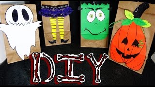 DIY COMO HACER BOLSITAS DE PAPEL PARA DULCES  HALLOWEEN  Fiesta Ideas y Mas [upl. by Iba]