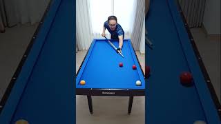 미니당구 4구 연습중 역회전 3뱅크 되돌아오기 Mini billiards 4ball practice reverse rotation and return 3 banks [upl. by Yrrum]