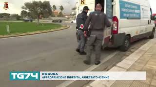 RAGUSA  APPROPRIAZIONE INDEBITA ARRESTATO 42ENNE [upl. by Erdnaet]