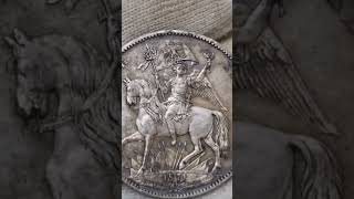 Саксония Победный талер 1871г talernumizmaticsмонетыsilvercoinhistoryмонеты [upl. by Aicinat55]