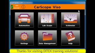 Automotive oscilloscope Lab Scope Tool CarScope Viso  Using hotkeys [upl. by Notneb397]