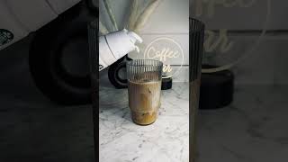 Iced cinnamon dolce latte afrobeat coffee coffeerecipe icedcoffee viralvideo starbucks [upl. by Nanyk]