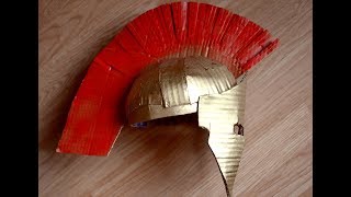 Cardboard spartan helmet  DIY tutorial [upl. by Trimble]