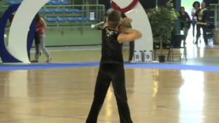 2012 World Baton Twirling Championships  Sr Men Semifinals  Joffrey CAPPI  FRANCE [upl. by Caughey]