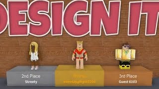 ROBLOX DESIGN IT [upl. by Nalod]