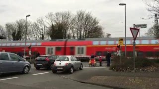 Einzigartiger Bahnübergang Mecklenbeck  Unique railroad crossing [upl. by Audun596]