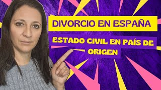 Divorcio en España de matrimonio celebrado en otro país [upl. by Annoved]