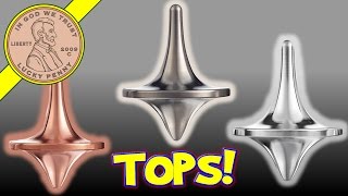 ForeverSpin™ World Famous Metal Spinning Tops Titanium Zirconium Copper amp Aluminum [upl. by Donahoe22]