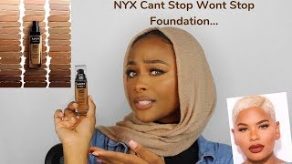 NYX x ALISSA ASHLEY FOUNDATION HONEST REVIEW 14 HOUR WEAR TEST  YASMINE SIMONE [upl. by Ahsiemac]