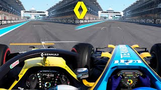 R26 vs RS20  Abu Dhabi  F1 2020 Codemasters [upl. by Imer38]