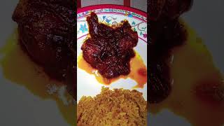 khichuri with chingri vunayoutubeshorts food viralshort viralfood viralvoice shortsviral [upl. by Doowrehs]