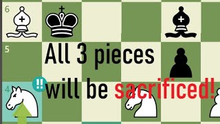 A BRILLIANT King Hunt that Gives Up 4 Pieces to Force Mate [upl. by Imot]