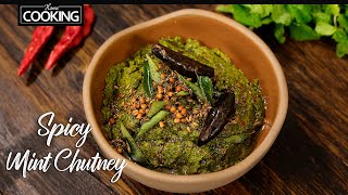 Spicy Mint Chutney  Pudina Pachadi for Rice Andhra Style  Side dish for Idli Dosa  Chutney Recipe [upl. by Tynan]