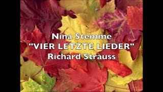 Nina Stemme quotVIER LETZTE LIEDERquot Richard Strauss [upl. by Joannes]