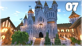 Minecraft How to Build a Medieval Castle  Huge Medieval Castle Tutorial  Part 7 [upl. by Imyaj]