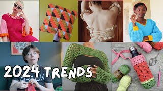 Crochet trends Im loving and loathing  Project vlog [upl. by Nonnahs]