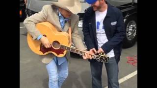 Dwight Sings quotFast as Youquot with Dale Earnhardt Jr [upl. by Bria]