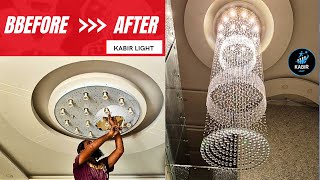 Crystal Chandelier  Modern Crystal Chandeliers  Jhumar making  Home Decor  KABIR LIGHT [upl. by Nosnevets]