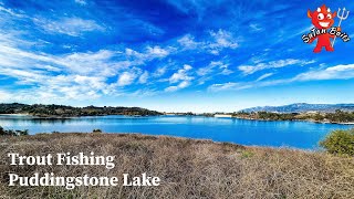 Trout Fishing Puddingstone Lake  Frank G Bonelli Regional Park [upl. by Eizle]