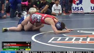 Schoolboy 90 Waylon Thomas Washington Vs Austin Laudenbach Minnesota [upl. by Zoes]