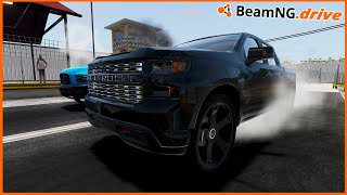 BEAMNGDRIVE MP  NO PREP DRAG RACING IN 2020 SILVERADO [upl. by Vonnie]