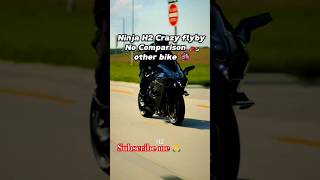 Kawasaki Ninja H2 flyby 😲🔥shorts ytshorts youtubeshorts [upl. by Schrick274]