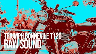 Triumph T120 Downtown Ride Greece Engine Sound only [upl. by Asilenna804]