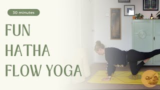 FUN HATHA FLOW YOGA30 minute flow yoga with essentialyogawithfrayah [upl. by Peadar]