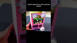 How to make Candy Dispenser from waste cardboard box  diy candy vending machine  shorts [upl. by Akerdal]