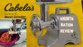 Cabelas Pro Series DC Meat Grinder 12 HP Initial Review amp Grinding Action BlackFriday Cabelas [upl. by Ru]