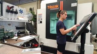 Mazak VCN430A al lavoro CNC machining timelapse [upl. by Nalym]