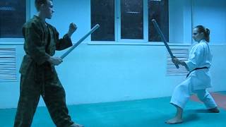 DrobyshevskyKarateSystemBASSAI DAI SECRETS7Shuto Uke Stick Fighting [upl. by Longfellow]