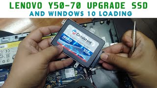 Lenovo Y5070 Upgrade SSD And Windows 10 Loading [upl. by Nyllij]