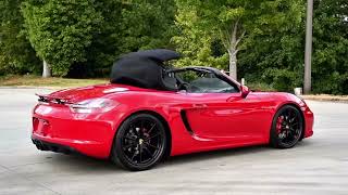 PCARMARKET Auction Top Operation  17kMile 2016 Porsche 981 Boxster GTS [upl. by Regnig]