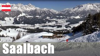 Skiing in Saalbach  one of the largest ski area in Austria [upl. by Alejandrina]