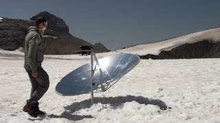 Solar cooker SOLARIO COOKER to the mountain designed by FOCALIS [upl. by Eneloc]